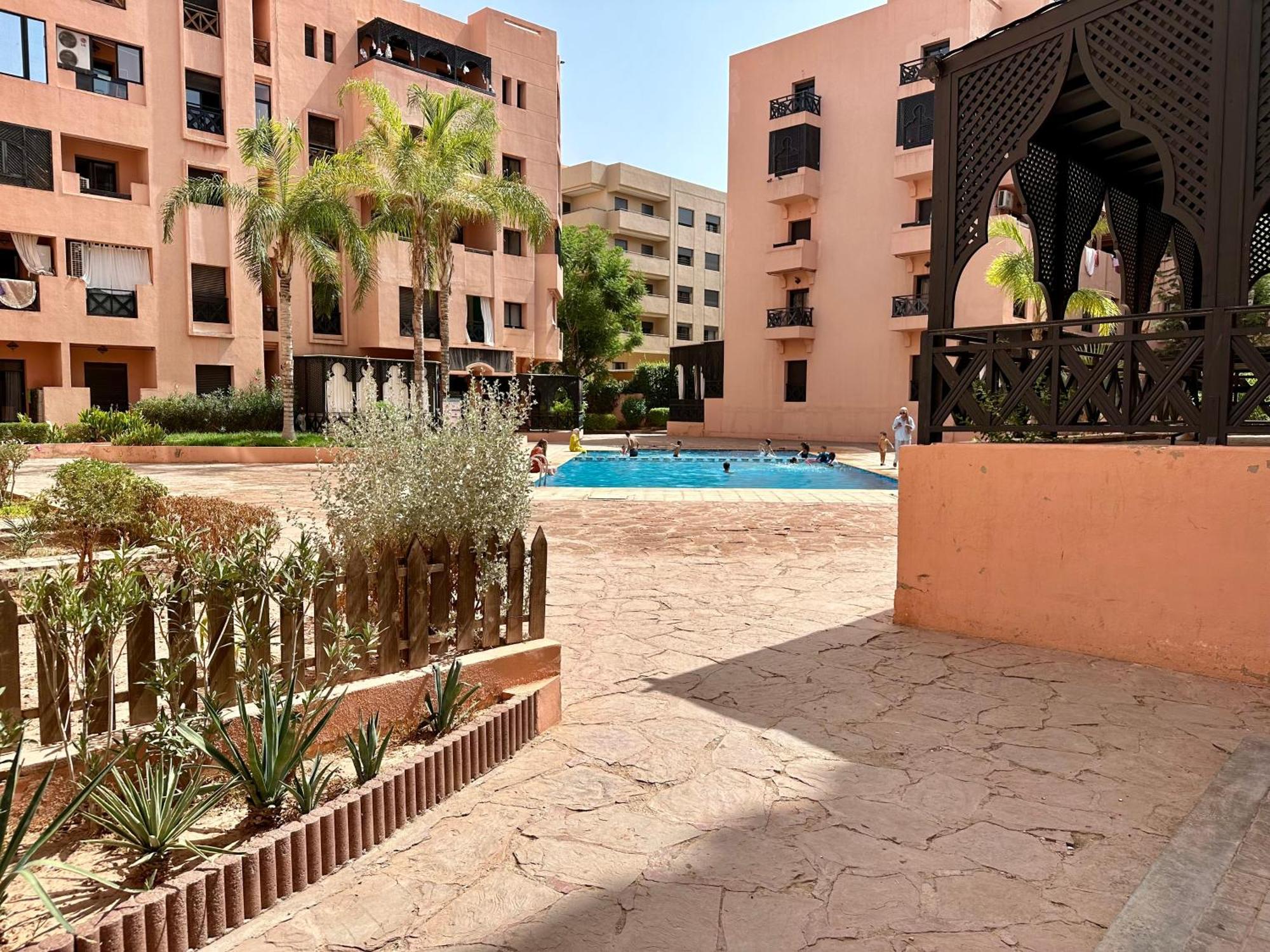 Oasis De Detente Avec Terrasse Et Vue Sur Piscine Marrakesh Exterior foto